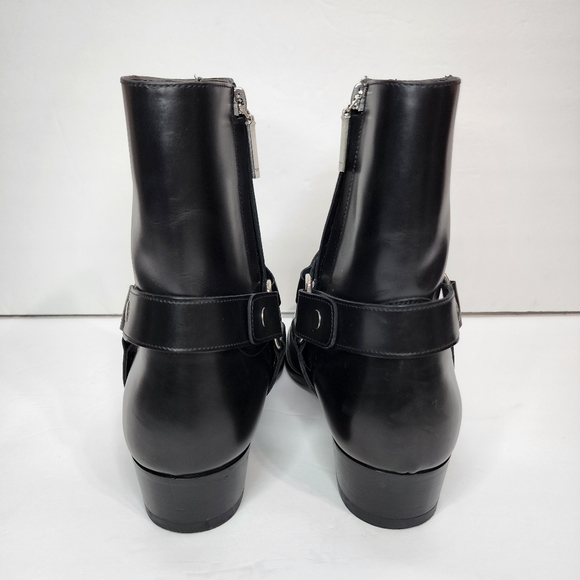 Saint Laurent Men's Wyatt Leather Harness Boots **Great Pre-owned Condition** - Picture 8 of 16